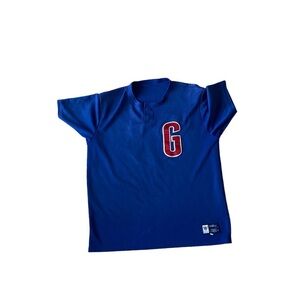 BLUE YARD WEAR BASEBALL JERSEY